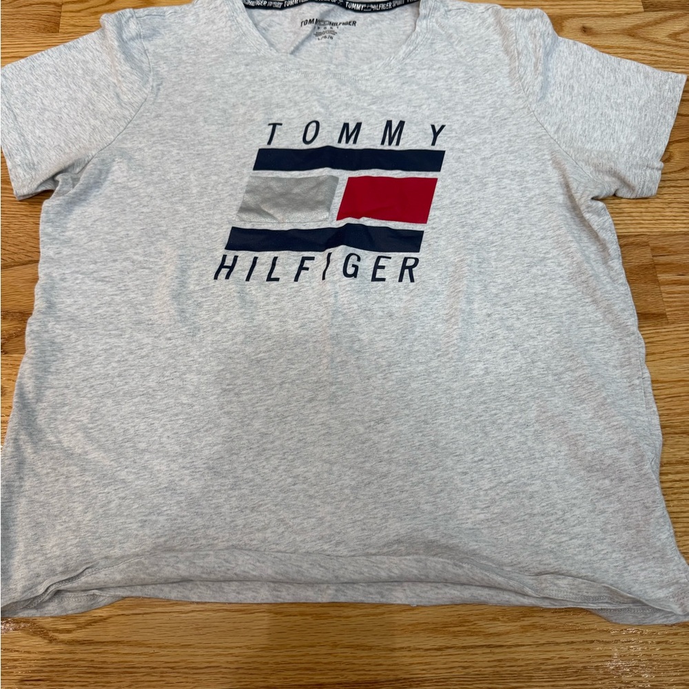 Tommy Hilfiger Light Gray Logo Tee